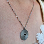 Customized pendant with engraved song lyrics for weddings and anniversaries