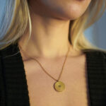 Personalized pendant with engraved first dance song lyrics